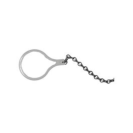 Edm Tirador de Cisterna de WC Anilla Blanco Aluminio Metacrilato