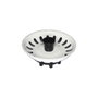 Edm Filtro de rejilla de fregadero tipo Teka color blanco Ø 7,7 cm