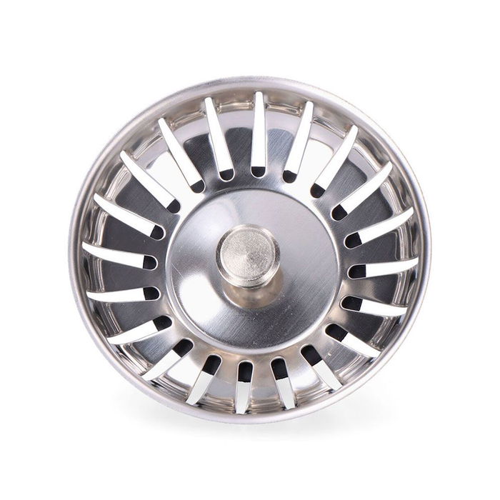 Edm Filtro de Rejilla para Fregadero Acero Inoxidable Cromado Ø8,3cm