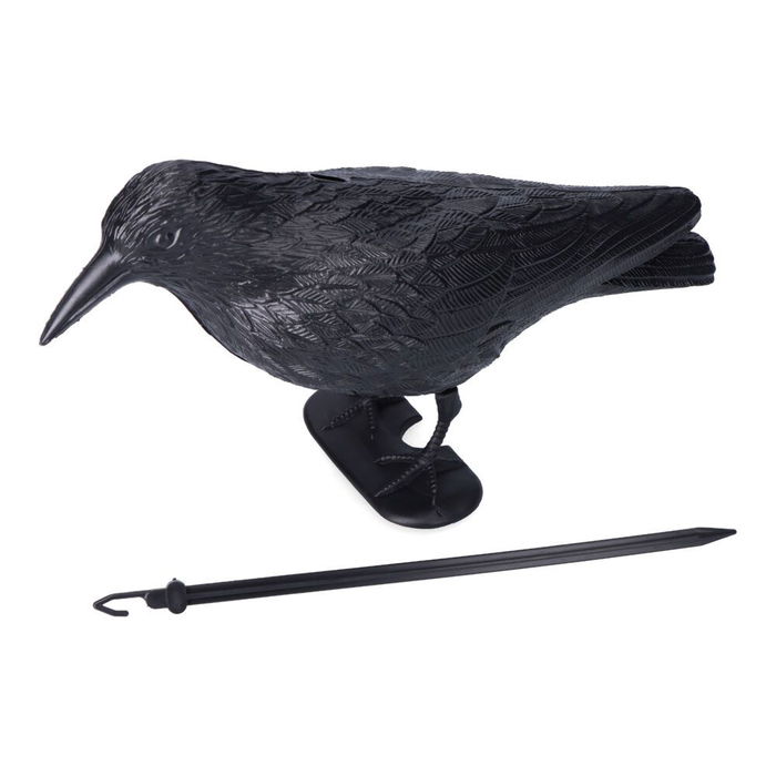 Edm Cuervo Ahuyenta Pájaros para Jardín y Tejados 19 x 39 cm Polipropileno Negro