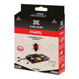 NOVAR Ecogel Trampa para Cucarachas 15g (Caja de 6 Unidades)