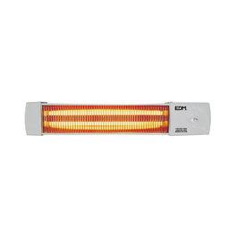 Edm Estufa Baño Marfil 600W / 1200W Calefactor Baño Barras Cuarzo Orientable Calentador