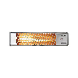 Edm Estufa de cuarzo orientable 600/1200 W modelo cromo
