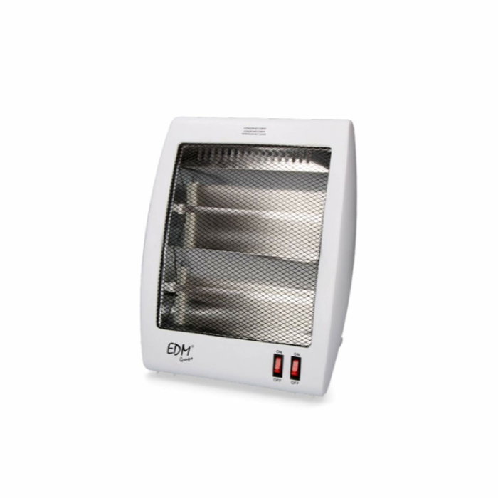 Edm Estufa de cuarzo con sistema anti-vuelco 400/800 W Blanco