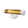 Edm Estufa de cuarzo de suelo 600/1200 W Blanco