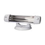 Edm Estufa de cuarzo de suelo 600/1200 W Blanco