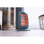 Edm Estufa de Cuarzo Oscilante 400/800/1200W con Seguridad Anti Vuelco