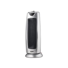 Edm Calefactor de torre cerámico oscilante Sylver 1000 - 2000 W Gris