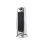Edm Calefactor de torre cerámico oscilante Sylver 1000 - 2000 W Gris