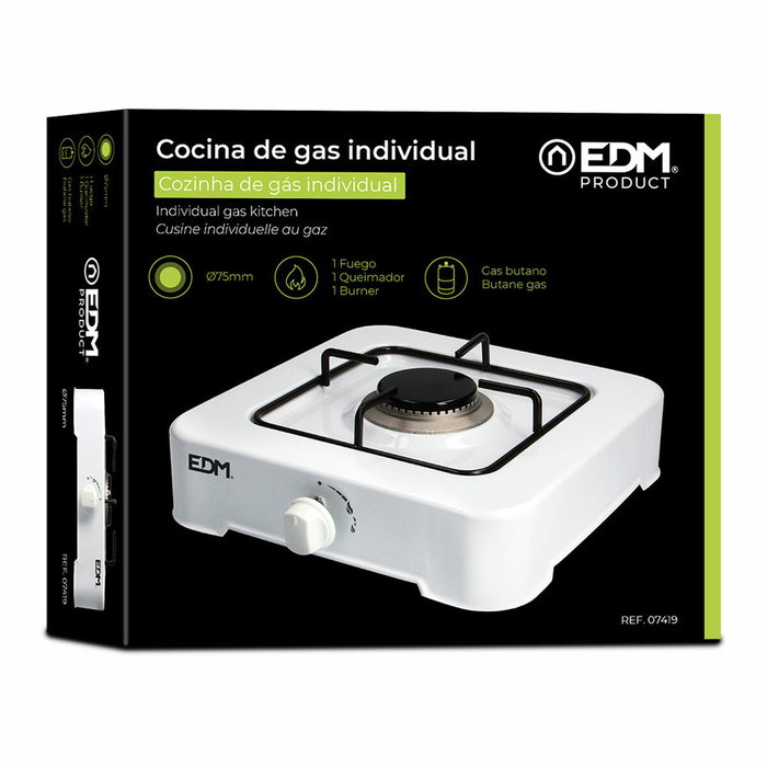 Edm Cocina de gas esmaltada 1 fuego