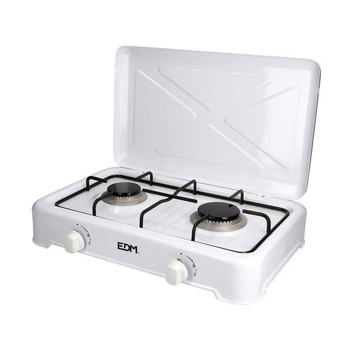 Edm Cocina de gas esmaltada 2 fuegos