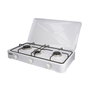 Edm Cocina de gas esmaltada 3 fuegos Blanco