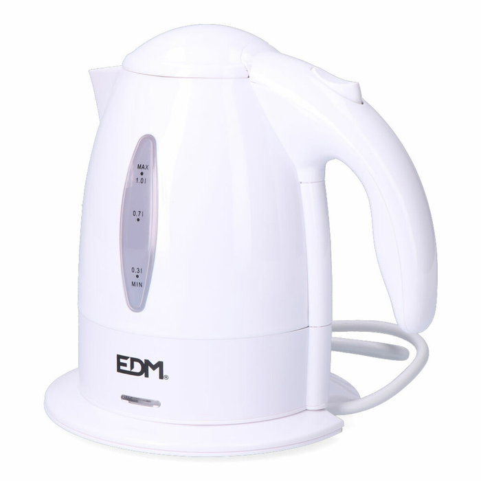 Edm Hervidor de agua eléctrico 1 l 2200w Blanco Edm Hervidor de agua eléctrico 1 l 2200w Blanco