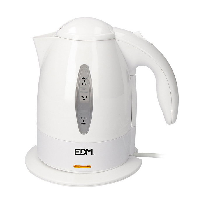 Edm Hervidor de agua eléctrico 1 l 2200w Blanco Edm Hervidor de agua eléctrico 1 l 2200w Blanco