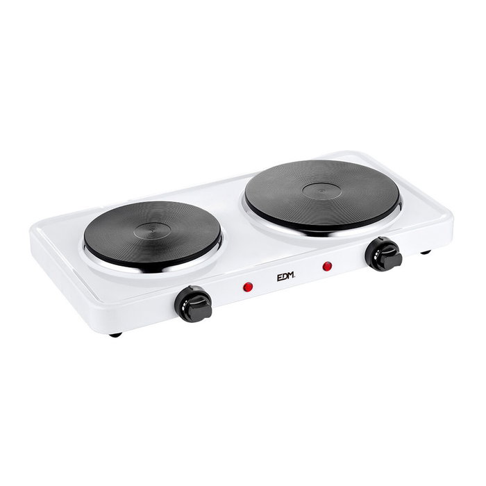 Edm Cocina eléctrica 2 fuegos Blanco Edm Cocina eléctrica 2 fuegos Blanco