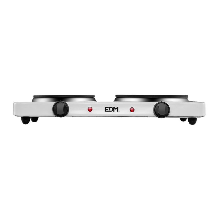 Edm Cocina eléctrica 2 fuegos Blanco Edm Cocina eléctrica 2 fuegos Blanco