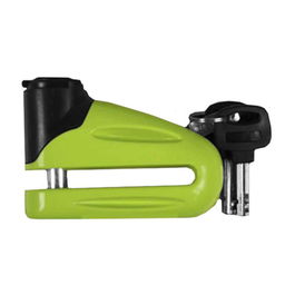 Stahlex Candado para Freno de Disco 10 mm para Moto - Candado de Seguridad con Llave de Acero Verde