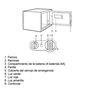 Safe Alarm Caja Fuerte Electrónica Reforzada 31 x 20 x 20 cm con Llave de Emergencia