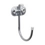 Sauvic Gancho multiuso colgador cromado 15cm