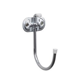 Sauvic Gancho Multiuso Colgador 25kg 15cm Cromado con Tacos y Tornillos Acero Polipropileno