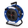 Edm Enrollacables Profesional 15 m 4 Tomas Schuko con Protector Térmico