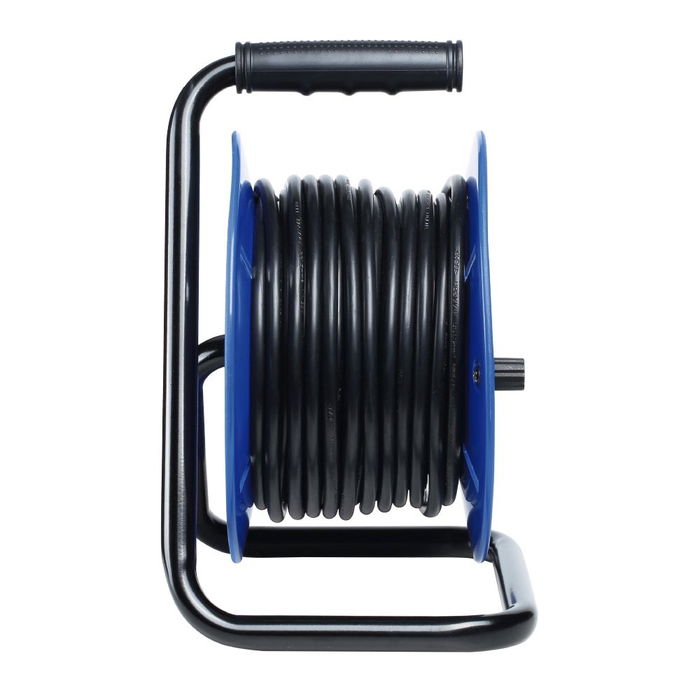 Edm Enrollacables 50 m 3G 1,5 mm² 4 Tomas Bipolares con Protector Térmico Edm Enrollacables 50 m 3G 1,5 mm² 4 Tomas Bipolares con Protector Térmico