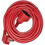 Edm Prolongador con 1 toma 2p+t Schuko, 16A 250V, 10 m, Rojo