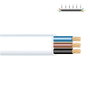 Edm Carrete Manguera Plana Blanca 3 x 1,50 mm², 20 m
