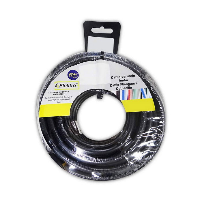 Edm Carrete manguera tubular vv-k06/1kv 3 x 2,50 mm² negra, 15 m