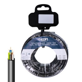 Cable de audio EDM 28380 28380 Negro 10 m 5 x 2,5 mm