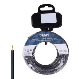 Edm Cablecillo H07Z1-K 2,50 mm² Negro, 15 m Flexible Reforzado Libre de Halogenos