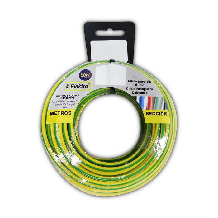 Edm Carrete cablecillo H07z1-K 4,00 mm² bicolor, 15 m