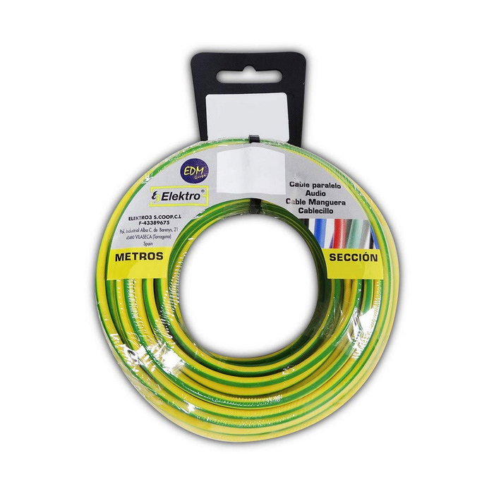 Edm Carrete cablecillo H07Z1-K 4,00 mm² bicolor, 50 m Edm Carrete cablecillo H07Z1-K 4,00 mm² bicolor, 50 m