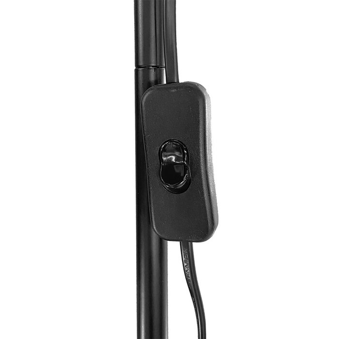 Edm Lámpara de pie Miami Negro E27 60W Metal 180cm Edm Lámpara de pie Miami Negro E27 60W Metal 180cm