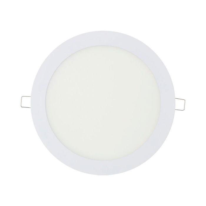 Edm Downlight Led Empotrable Redondo 20W Luz Día 4000K 1500 Lm Blanco Ø22,5 cm