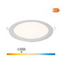 Edm Downlight LED empotrable redondo 20 W cromado ø 22,5 cm