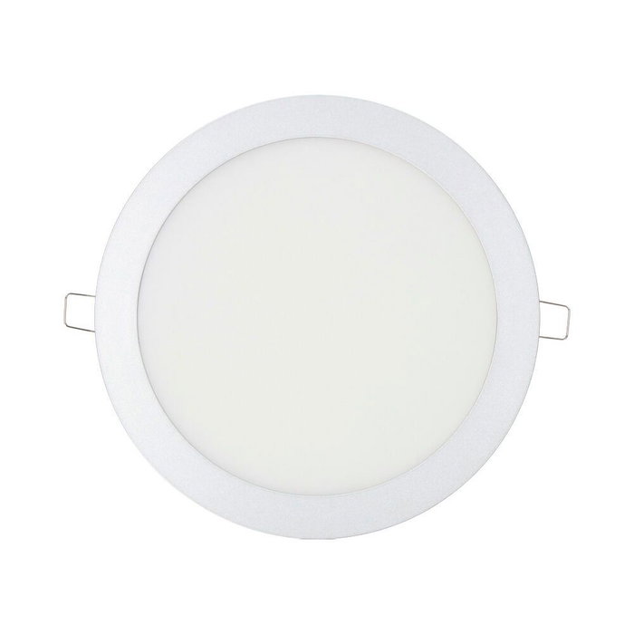 Edm Downlight LED Empotrable Redondo 20W Luz Día 4000K 1500 Lm Cromado Ø 22,5 cm Edm Downlight LED Empotrable Redondo 20W Luz Día 4000K 1500 Lm Cromado Ø 22,5 cm