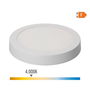 Edm Downlight LED Redondo para Instalación en Superficie, Blanco, 20 W (1500 lm), Luz Día 4000 K, Ángulo 160°, IP20, Ø 22 x 3 cm