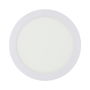 Edm Downlight LED Redondo para Instalación en Superficie, Blanco, 20 W (1500 lm), Luz Día 4000 K, Ángulo 160°, IP20, Ø 22 x 3 cm