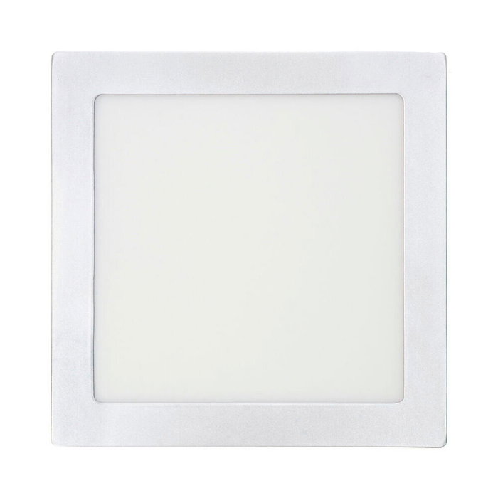Edm Downlight LED de superficie cuadrado cromado 20 W 1500 lm 4000 K Edm Downlight LED de superficie cuadrado cromado 20 W 1500 lm 4000 K
