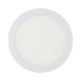 Edm - Downlight LED de superficie redondo blanco 20W 1500lm 6400K luz fría IP20, Ø22x3.5cm, 220-240V