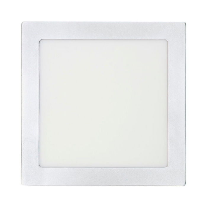 Edm Downlight Led Superficie Cuadrado Blanco 20W 1500lm 6400K Luz Fría 22x22x3.5cm