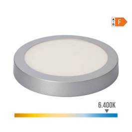 Edm Downlight LED de superficie redondo cromado 20 W 1500 lm 6400 K luz fría ø 22 x 3 cm