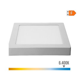 Edm Downlight LED de superficie cuadrado cromado 20W 1500 lm 6400K