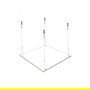 Edm 31625 - 31626 Kit de suspensión colgante para panel LED Cromado, 89 cm
