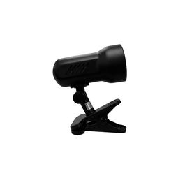 Edm Foco con Pinza E27 60W Negro, Ideal para Sobremesa