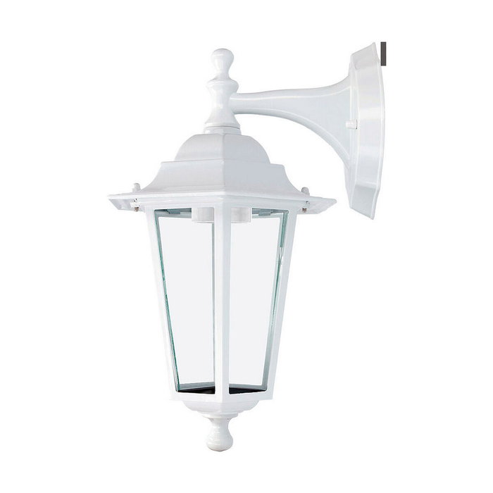 Edm Aplique Exterior Zurich Blanco de Aluminio y Cristal E27 60W Edm Aplique Exterior Zurich Blanco de Aluminio y Cristal E27 60W