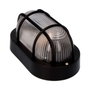 Edm Aplique oval modelo Tarragona negro E27