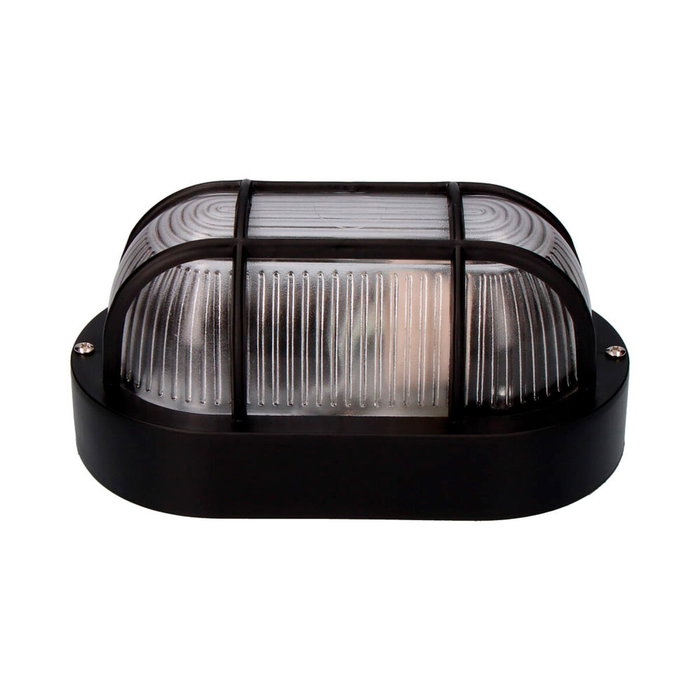 Edm Aplique oval modelo Tarragona negro E27