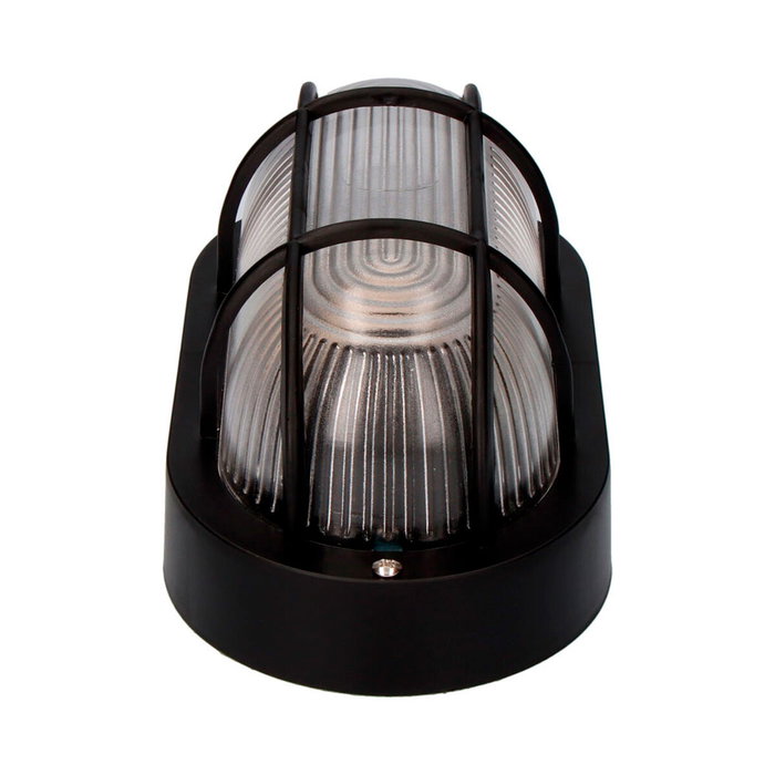 Edm Aplique oval modelo Tarragona negro E27